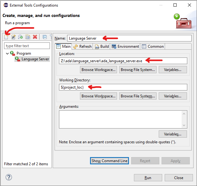 Language Server Configuration