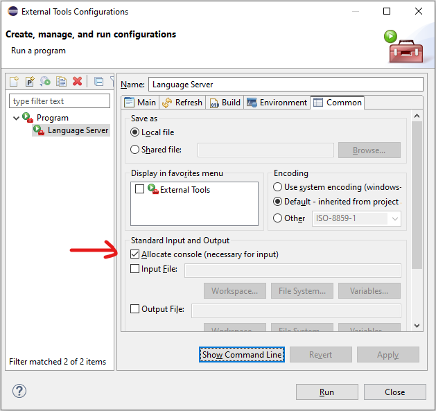 Language Server Configuration