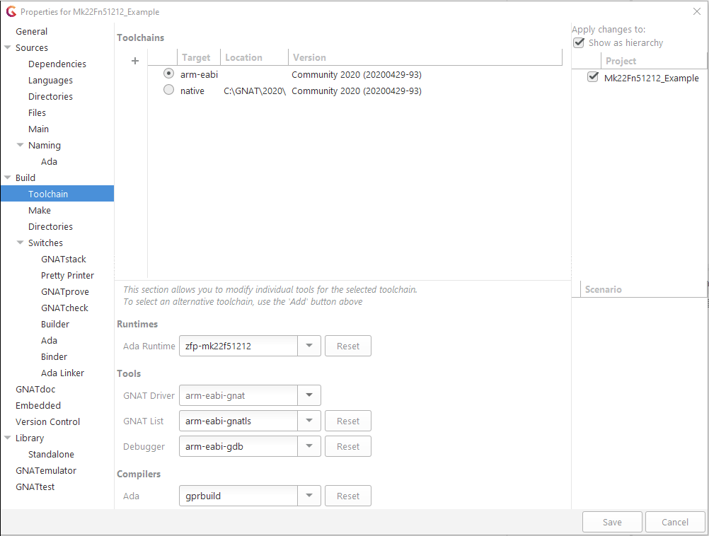 GPS toolchain