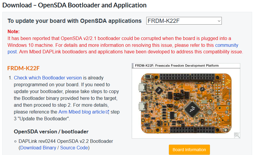 OpenSDA FRDM-K22F